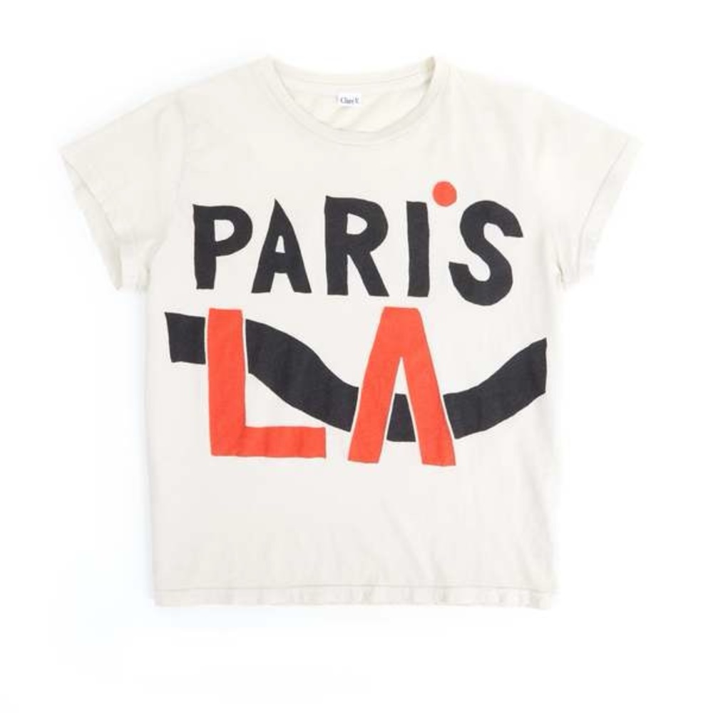 NWT Clare V Paris LA Classic Tee size XS